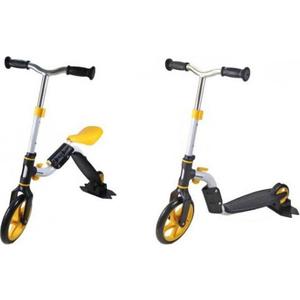 Самокат Moby Kids 2в1 желтый (64628)
