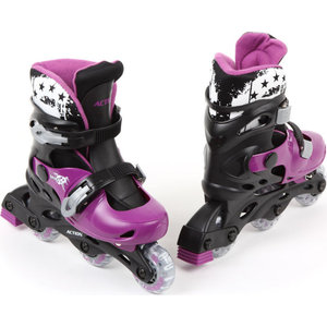 Коньки роликовые Action фуксия S 31-34 (PW-120S)