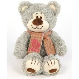 Игрушка мягкая Fluffy Family Мишка Митя с шарфом серый (681145)