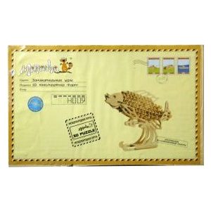 Деревянная игрушка Mapacha трехмерная Карп (H009)