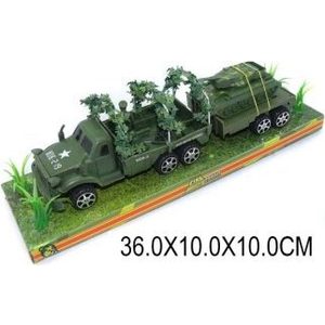 Машинка Shantou Gepai Военная с прицепом (M219C-10P)