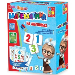 Игровой набор Vladi Toys Математика на магнитах Маша и Медведь (VT3305-04)