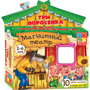 Игровой набор Vladi Toys Магнитный театр Три поросенка (VT3206-11)
