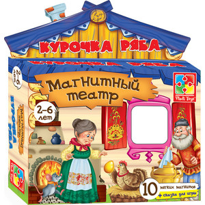 Игровой набор Vladi Toys Магнитный театр Курочка Ряба (VT3206-12)