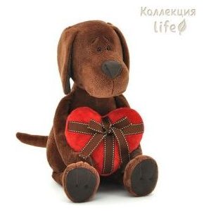 Игрушка мягкая Оранж Пёс Барбоська с сердцем (OS076/25)