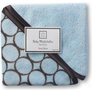 Детская мочалка SwaddleDesigns Blue w/BR Mod C (SD-076PB)