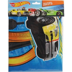 Скатерть Весёлый Праздник дизайн Hot wheels (sk-hw-140-180)