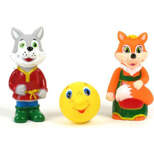 Набор для купания Играем вместе лиса волк и колобок (149rus-pvc)