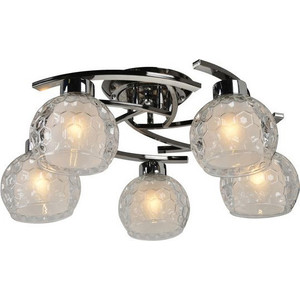 все цены на Потолочная люстра IDLamp 875/5PF-Darkchrome онлайн