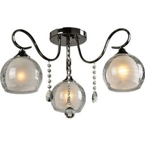 все цены на Потолочная люстра IDLamp 877/3PF-Darkchrome онлайн