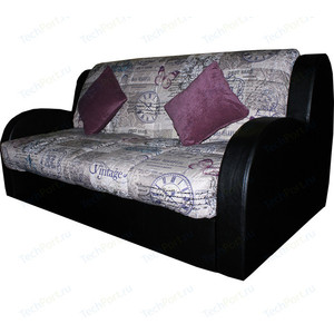 Диван ИП Панин Омега 1 с ящиком (140) porter violet, мэри 01, sontex black