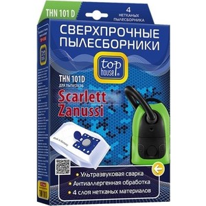 Мешки для пылесоса Top House TH 101 D (Elenberg,Zanussi,Bork,Karcher,Daewoo,Vitek,De Longhi,Scarlett,Hitachi,Polaris)
