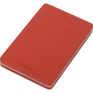 Внешний жесткий диск Toshiba 1Tb Canvio Alu red (HDTH310ER3AA) внешний жесткий диск 2 5 usb3 0 1tb toshiba canvio alu hdth310el3aa синий