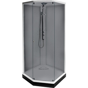 Душевая кабина IDO Showerama 8-5 100x100x220 cм, профиль серебристый, тонированное стекло (4985113010)