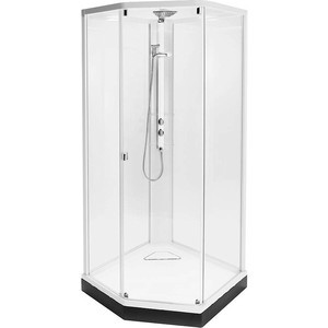 Душевая кабина IDO Showerama 8-5 100x100x220 cм, профиль белый, прозрачное стекло (4985122010)