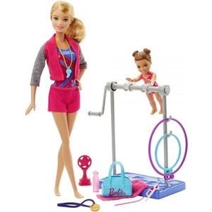 Кукла Mattel Barbie и игровой набор гимнастика (DKJ21)