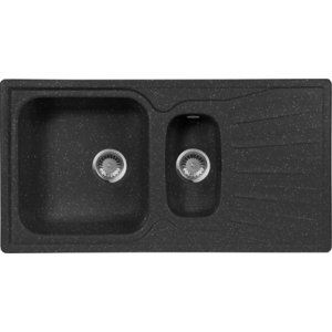 Мойка кухонная AquaGranitEx M-09K 940х495 черный (M-09K 308)