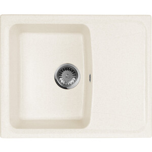 Мойка кухонная AquaGranitEx M-17K 605х490 белый (M-17K 331)