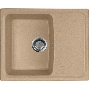 Мойка кухонная AquaGranitEx M-17K 605х490 песочный (M-17K 302)