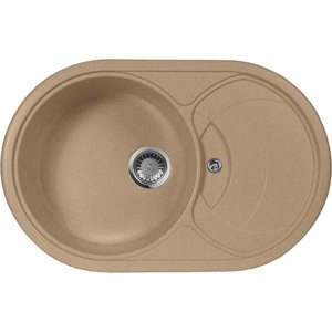 Мойка кухонная AquaGranitEx M-18S 780х500 песочный (M-18S 302)