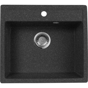 Мойка кухонная AquaGranitEx M-56 560х500 черный (M-56 308)