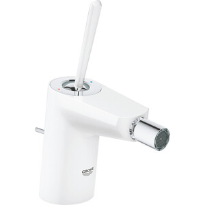 Смеситель Grohe Eurodisc Joy 24036LS0 для биде, со сливным гарнитуром, белый/хром