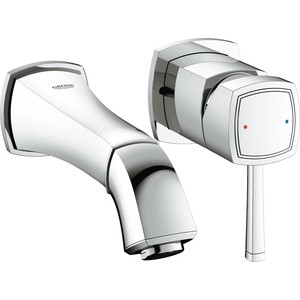 Смеситель Grohe Grandera 19929000 для раковины на 2 отверстия, вынос 177 мм, хром