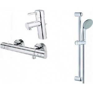 Комплект смесителей Grohe Grotherm 117643, хром
