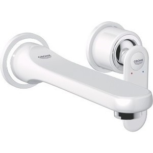 Смеситель Grohe Veris 19342 LS0 для раковины на 2 отверстия, настенный, комплект верхней монтажной части, белая луна