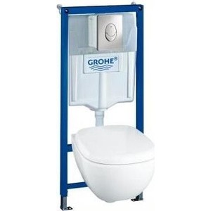 Комплект Grohe Lixil Solido инсталляция + унитаз с сиденьем микролифт (37452000)