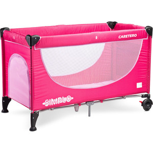 Манеж-кровать Caretero Simplo magenta ярко-розовый (TERO-392)