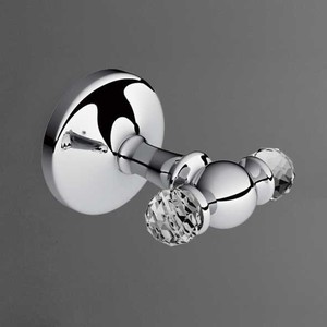 Двойной крючок Art&Max Antic Crystal, хром (AM-2686SJ-Cr)