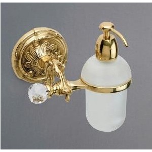 Дозатор для мыла подвесной Art&Max Barocco Crystal, хром (AM-1788-Cr-C)