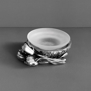 Мыльница настольная Art&Max Tulip, серебро (AM-0082C-T)