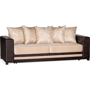Диван Галактика Эстела Д3 sunny brown, energy beige, Longoria beige