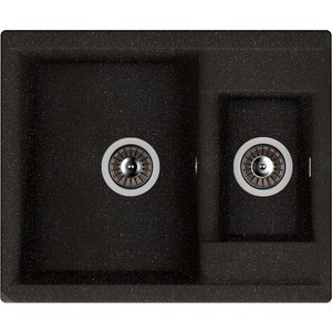 Мойка кухонная Dr.Gans Астра 620-К 620x510x217 цвет черный (25.065.D0620.407)