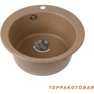 Мойка кухонная Акватон Иверия 48x19x48 см терракотовая (1A711032IV070)