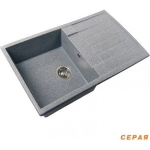 Мойка кухонная Акватон Верона 85x21x50 см серая (1A710032VR050)
