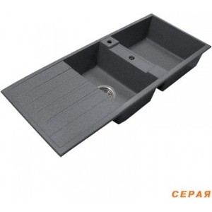 Мойка кухонная Акватон Торина 115x20,x50,1 см серая (1A712032TR050)