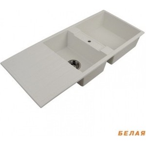 Мойка кухонная Акватон Торина 115x20,x50,1 см белая (1A712032TR080)