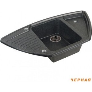 Мойка кухонная Акватон Лория 94x19x53 см черная (1A715032LR100)