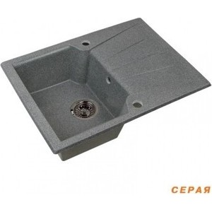 Мойка кухонная Акватон Монца 68x51x19 см серая (1A716032MC050)