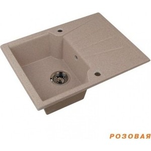 Мойка кухонная Акватон Монца 68x51x19 см розовая (1A716032MC110)