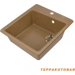 Мойка кухонная Акватон Парма 41x51x19 см терракотовая, без сифона (1A713032PM070)