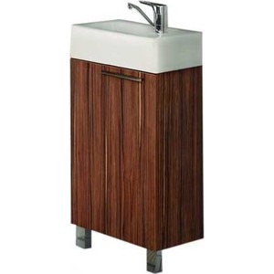 Тумба с раковиной Акватон Эклипс 46 Н эбони темный (1A172601EK560 + 1WH301972)