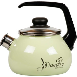 Чайник эмалированный со свистком 3.0 л Vitross Maestro (1RC12 салатовый) maestro grand