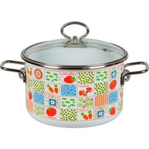 Кастрюля эмалированная 4.0 л Vitross Patchwork (1SD205S)