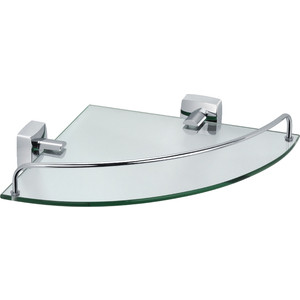 Полка стеклянная угловая 25x35x5 Fixsen Kvadro (FX-61303A)