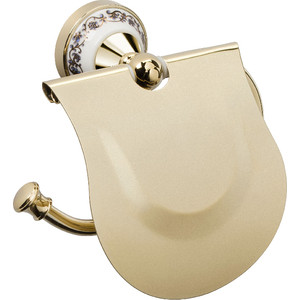 Бумагодержатель с крышкой Fixsen Bogema Gold (FX-78510G)
