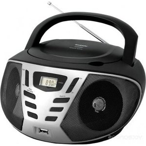 Магнитола BBK BX193U black/silver аудиомагнитола bbk bx193u черный оранжевый bbk bx193u черный оранжевый